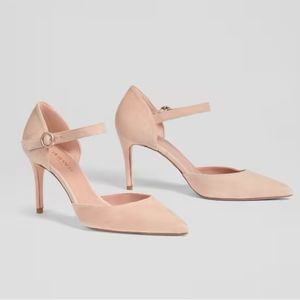 LK Bennett Monet Beige Suede Ankle Strap Heels in Beige Tan size 42/US 11.5 $425 - Picture 3 of 14